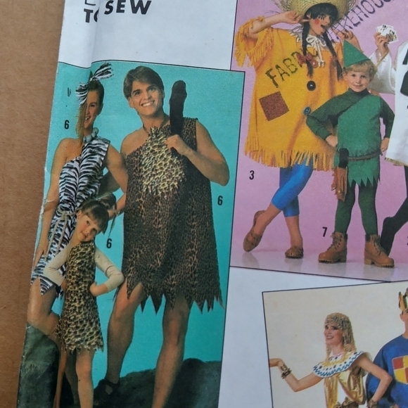 Simplicity Sewing Pattern 0667 Flintstone King Cleopatra Costume Adult XS-XL - Picture 3 of 5